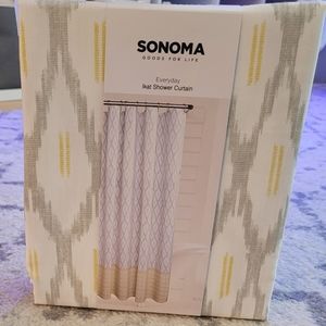Sonoma Everyday Ikat Shower Curtain NEW